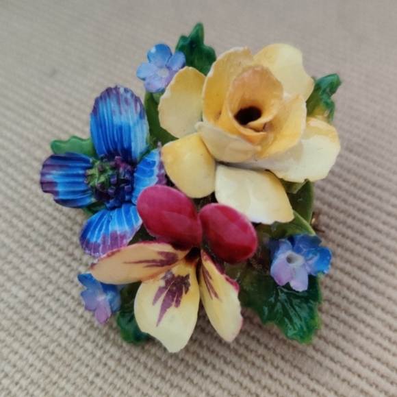 🇨🇦 Antique Staffordshire Crown jewelry set - Picture 4 of 16